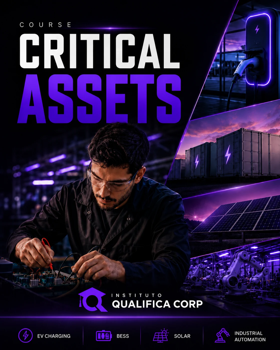 Critical Assets course cover from Qualifica Academy